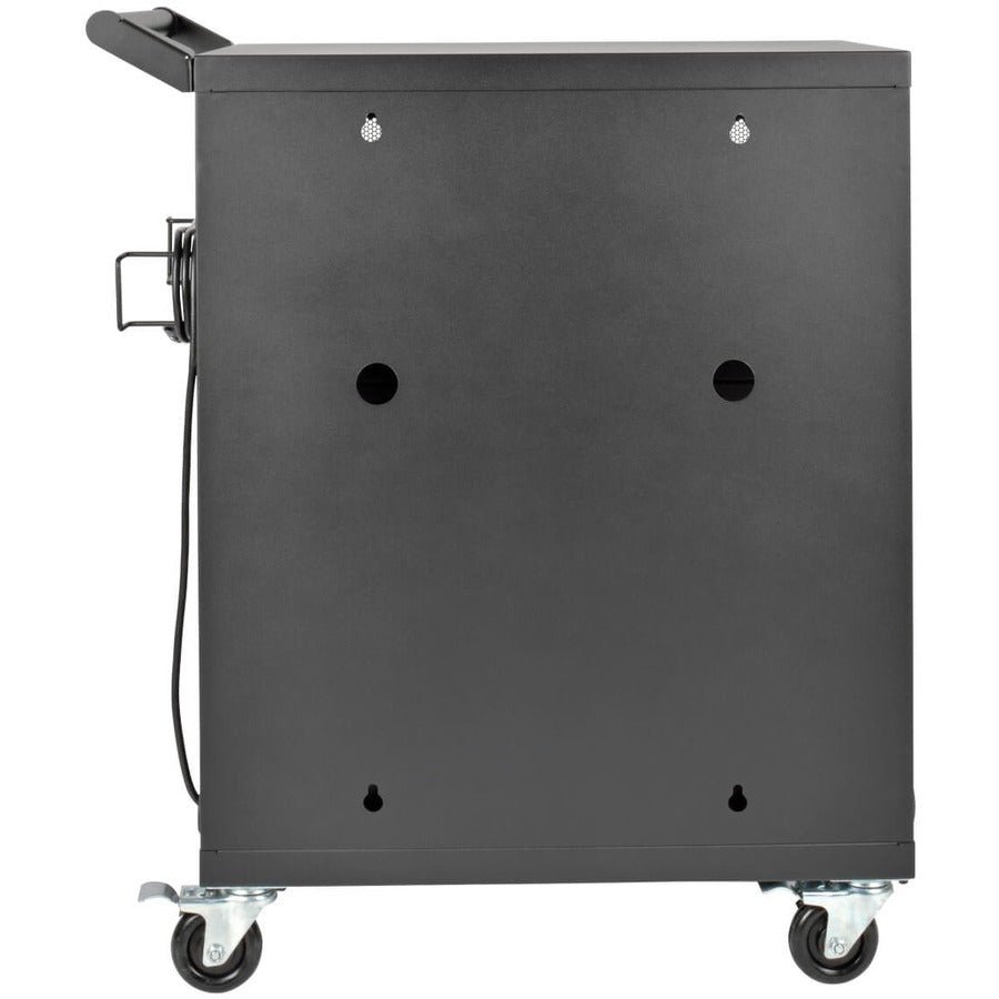 Tripp Lite by Eaton Multi-Device Charging Cart, 32 AC Outlets, Chromebooks and Laptops, Wall-Mount Option, Black CSC32AC