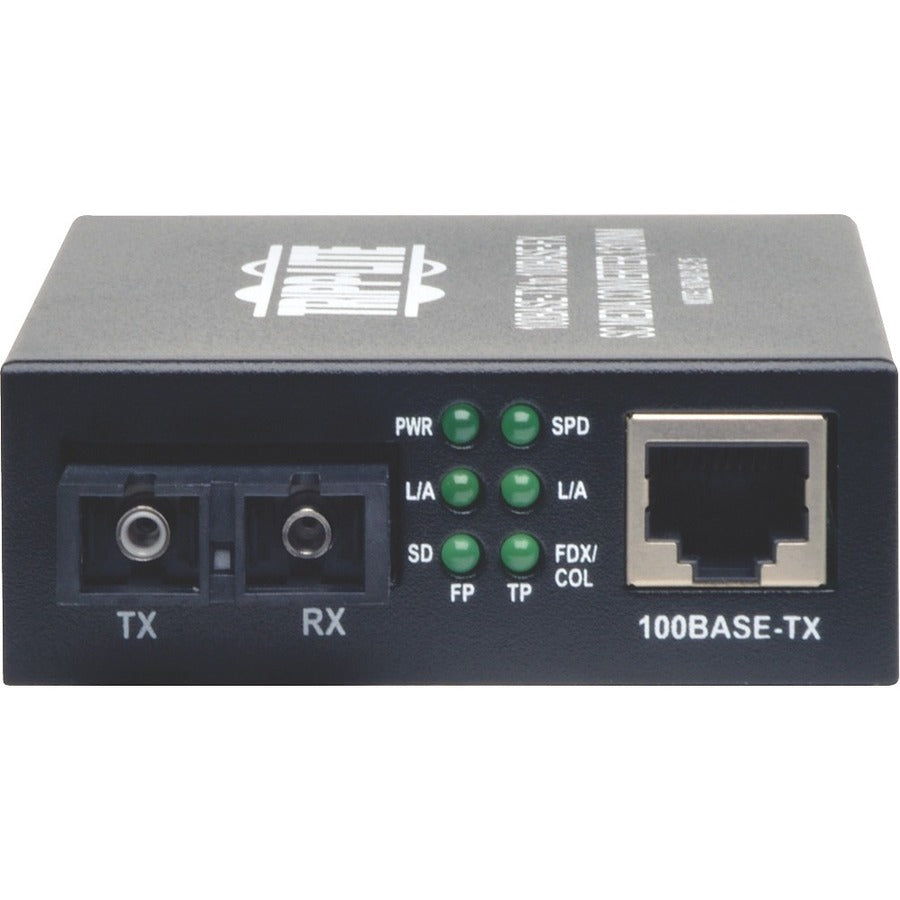 Tripp Lite by Eaton 10/100 SC Singlemode Fiber to Ethernet Media Converter, 15km, 1310nm N784-001-SC-15