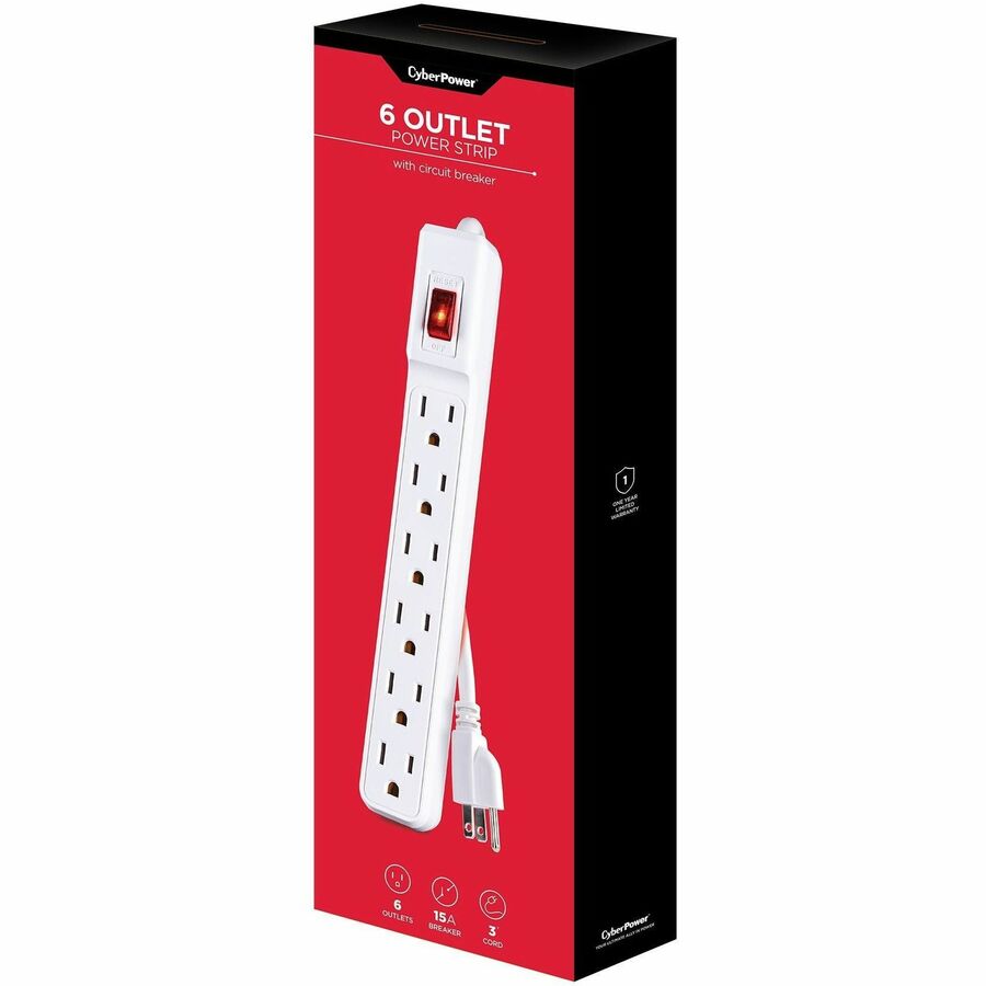 CyberPower GS60304 Power Strips 6 Outlet Power Strip GS60304