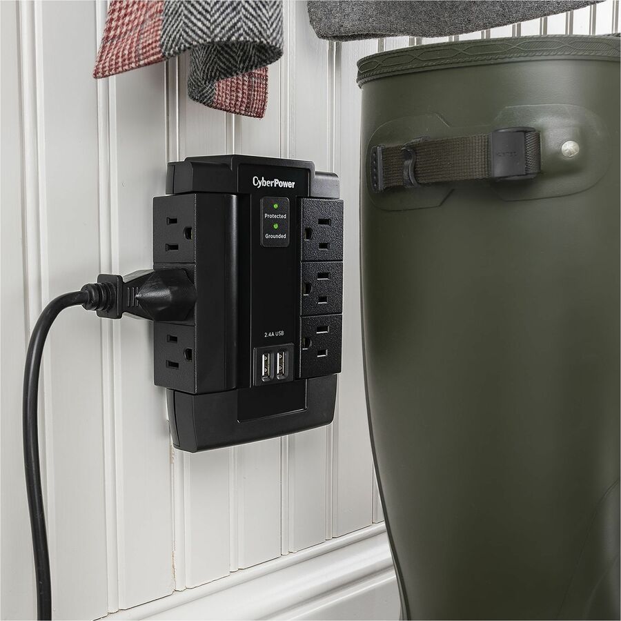 CyberPower CSP600WSU Professional 6 - Outlet Surge with 1200 J CSP600WSU