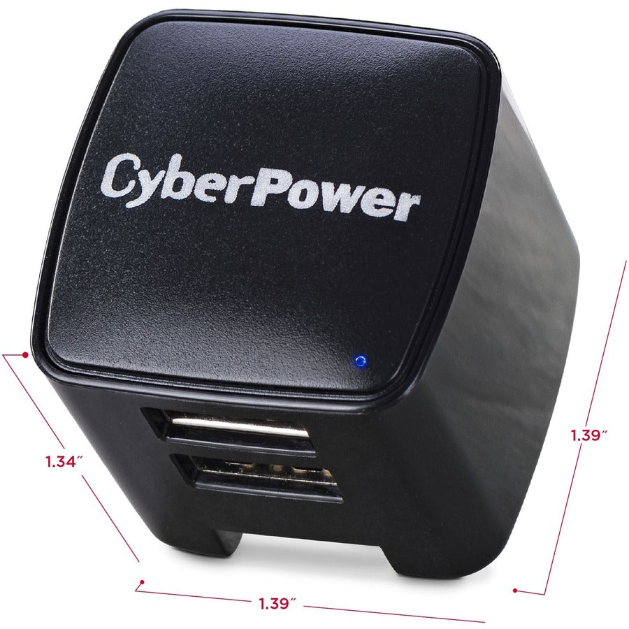 CyberPower TR12U3A USB Charger with 2 Type A Ports TR12U3A
