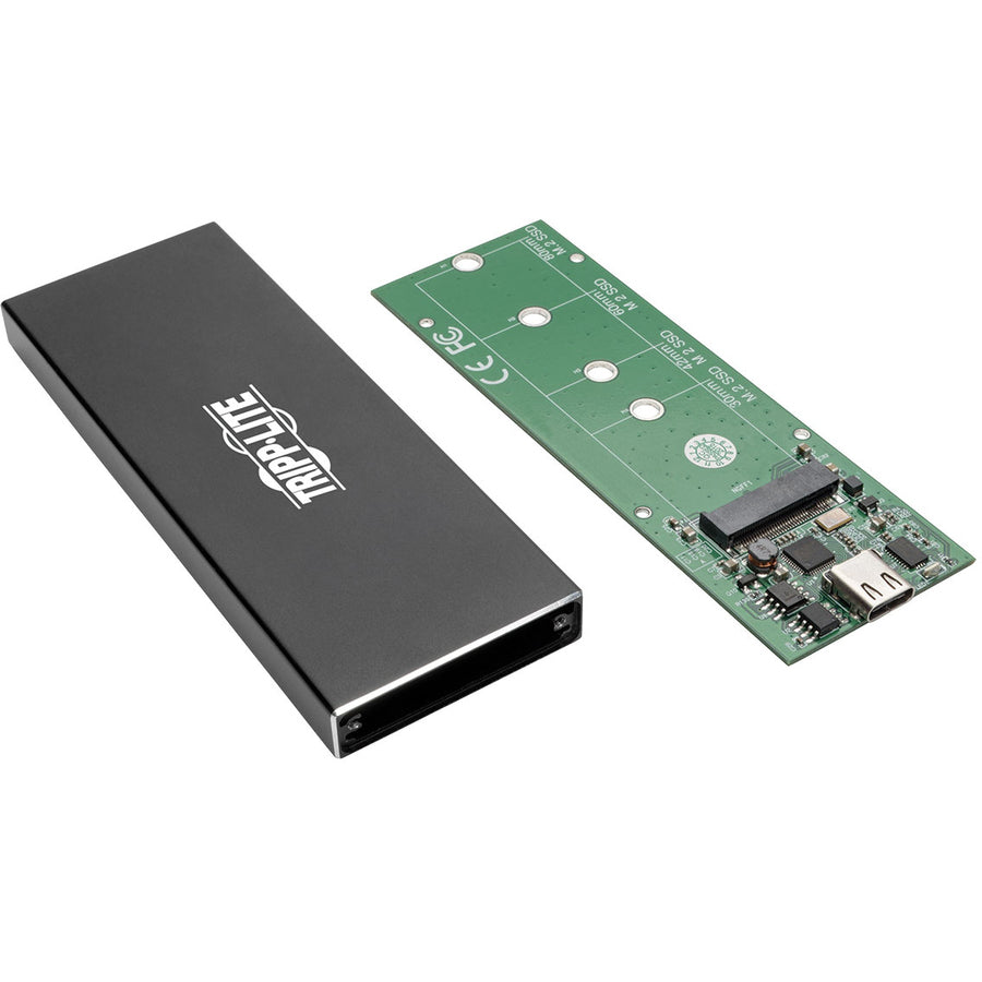 Tripp Lite by Eaton USB 3.1 Gen 2 (10 Gbps) USB-C to M.2 NGFF SATA SSD (B-Key) Enclosure Adapter with UASP Support, Thunderbolt&trade; 3 Compatible U457-1M2-SATAG2