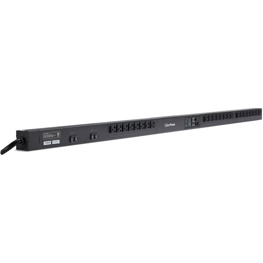 CyberPower PDU81102 100 - 120 VAC 30A Switched Metered-by-Outlet PDU PDU81102