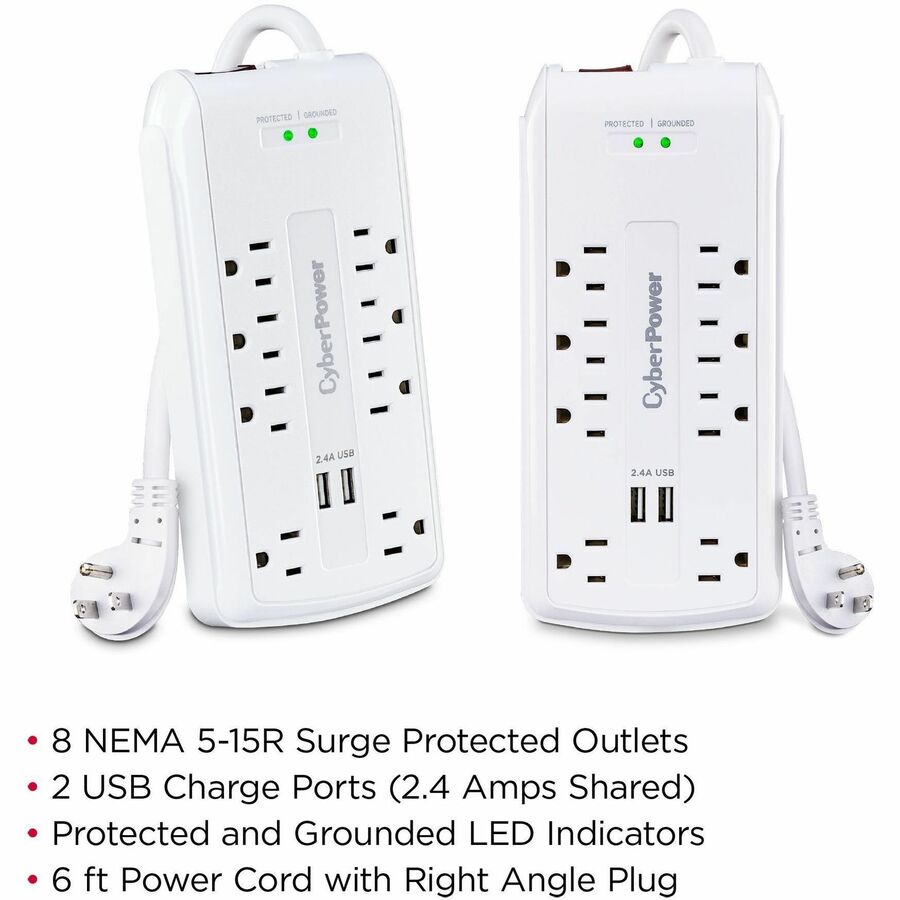 CyberPower CSP806U Professional 8 - Outlet Surge with 3000 J CSP806U