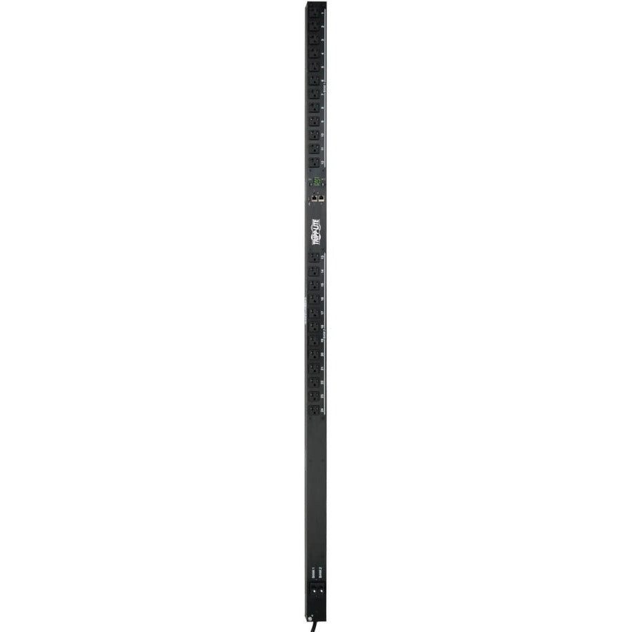 Tripp Lite by Eaton 2.9kW Single-Phase Monitored PDU with LX Platform Interface, 120V Outlets (24 5-15/20R), L5-30P Plug, 0U Vertical, TAA PDUMNV30LX