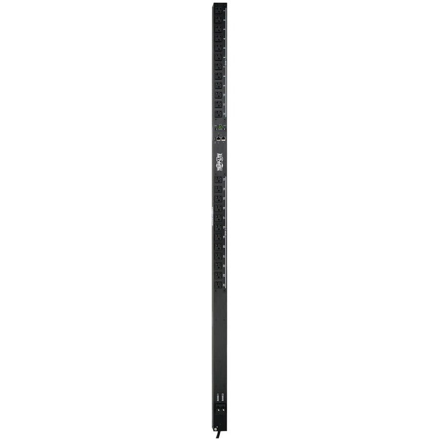 Tripp Lite by Eaton 2.9kW Single-Phase Monitored PDU with LX Platform Interface, 120V Outlets (24 5-15/20R), L5-30P Plug, 0U Vertical, TAA PDUMNV30LX