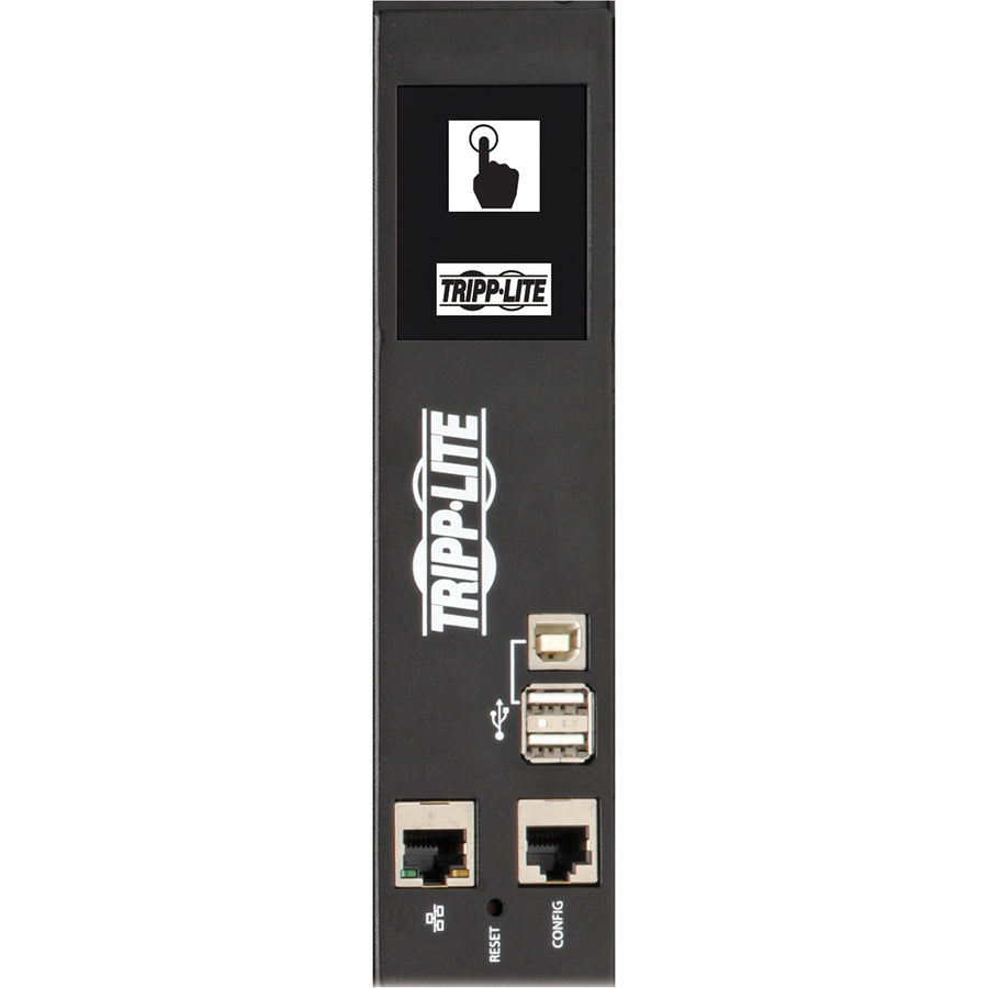 Tripp Lite by Eaton 10kW 200-240V 3PH Monitored PDU - LX Interface, Gigabit, 48 Outlets, L21-30P Input, LCD, 1.8 m Cord, 0U 1.8 m Height, TAA PDU3EVN6L2130B