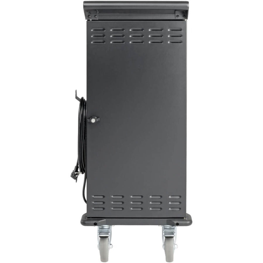 Tripp Lite by Eaton 27-Device AC Charging Cart for Laptops and Chromebooks - 120V, NEMA 5-15P, 10 ft. (3.05 m) Cord, Black CSC27AC