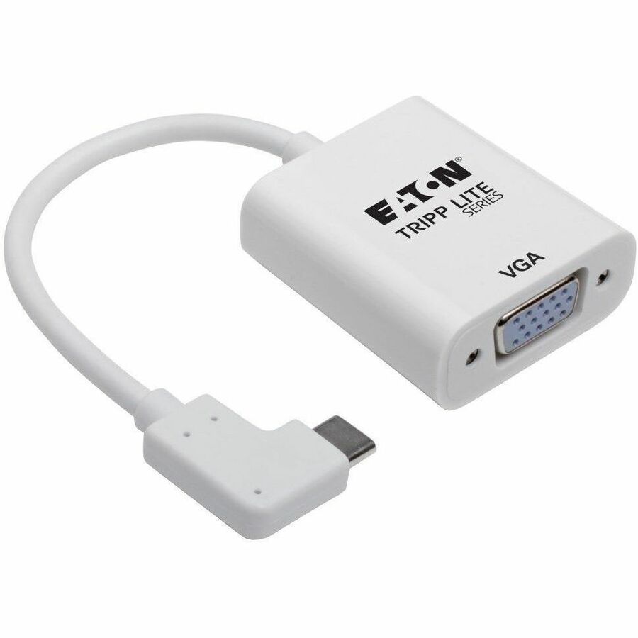Tripp Lite by Eaton USB-C to VGA Adapter with Alternate Mode - DP 1.2, Right-Angle USB-C U444-06N-VGA-RA