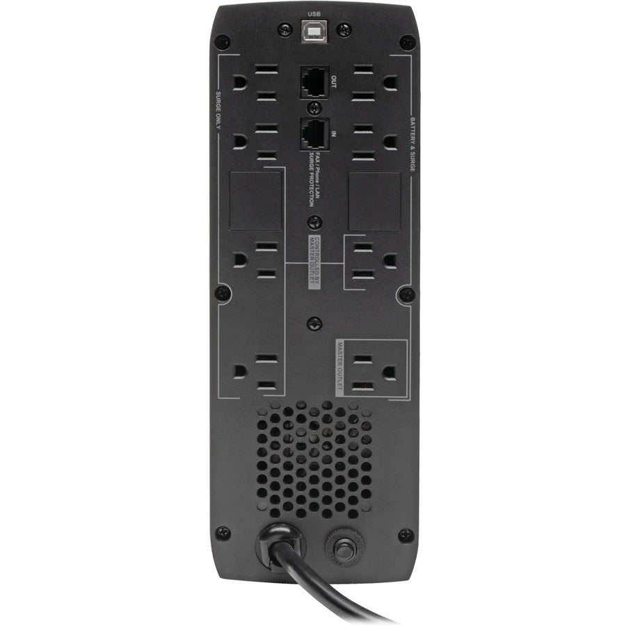 Tripp Lite by Eaton Line Interactive UPS with USB and 10 Outlets - 120V, 1440VA, 900W, 50/60 Hz, AVR, ECO Series, ENERGY STAR ECO1500LCD