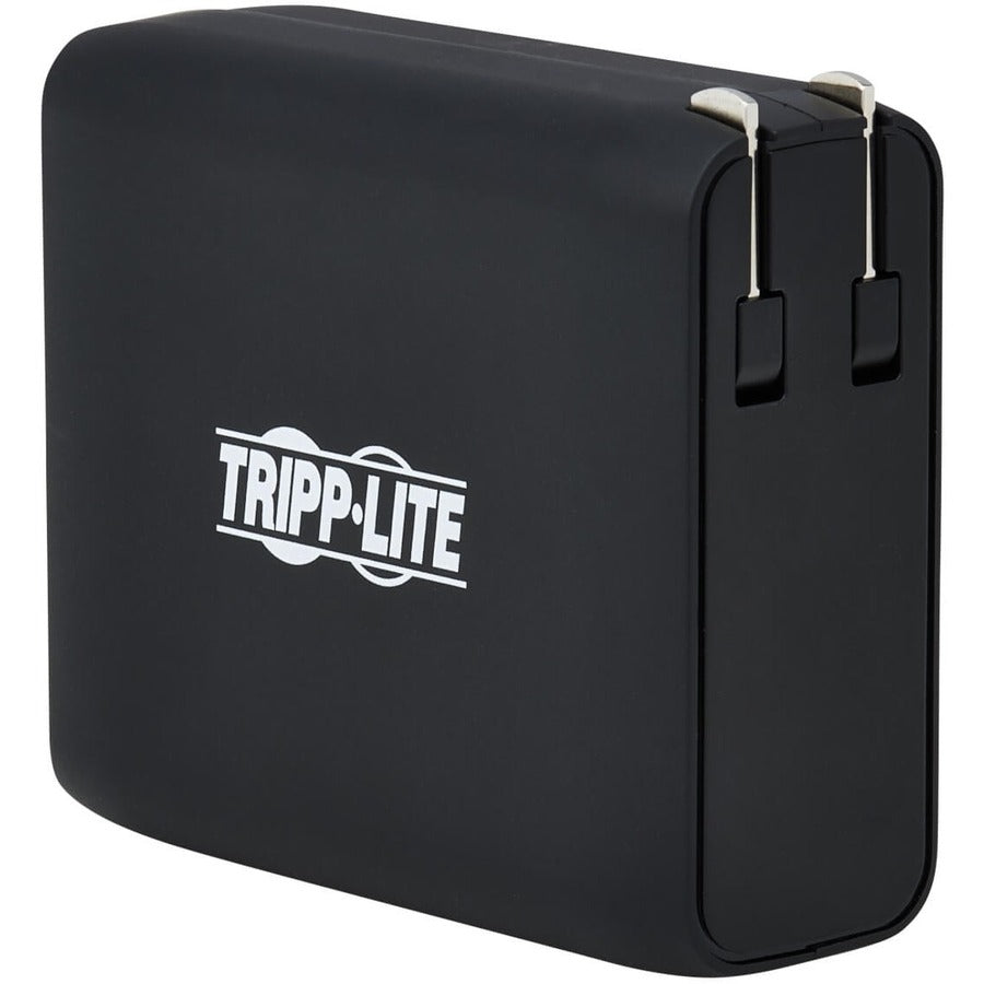 Tripp Lite by Eaton Portable 5000mAh 2-Port Mobile Power Bank and USB Battery Wall Charger Combo - Direct Plug, Black UPBW-05K0-1A1C