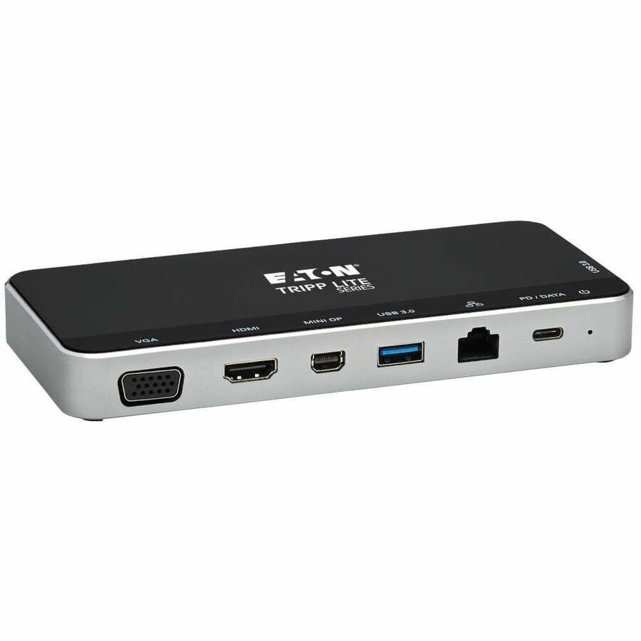 Tripp Lite by Eaton USB Dock, Triple Display - 4K HDMI & mDP, VGA, USB 3.x (5Gbps), USB-A/C Hub, GbE, 60W PD Charging U442-DOCK16-B