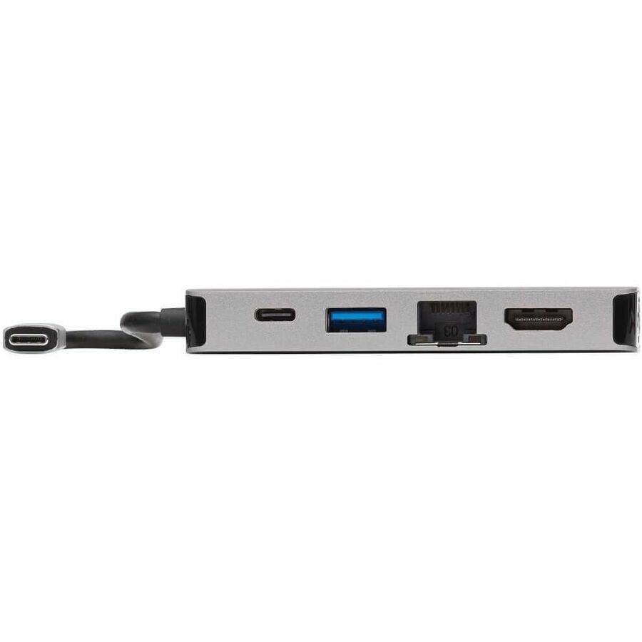 Tripp Lite by Eaton USB-C Dock, Dual Display - 4K HDMI, VGA, USB 3.x (5Gbps), USB-A/C Hub, GbE, 100W PD Charging U442-DOCK6-GY