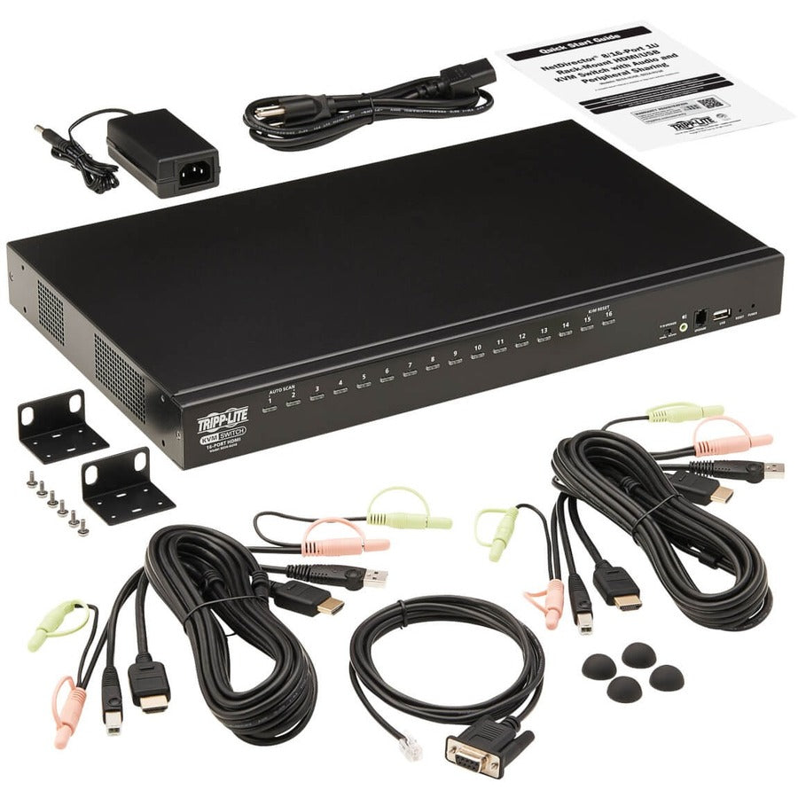Tripp Lite by Eaton 16-Port HDMI/USB KVM Switch with Audio/Video and USB Peripheral Sharing, 1U Rack-Mount B024-HU16