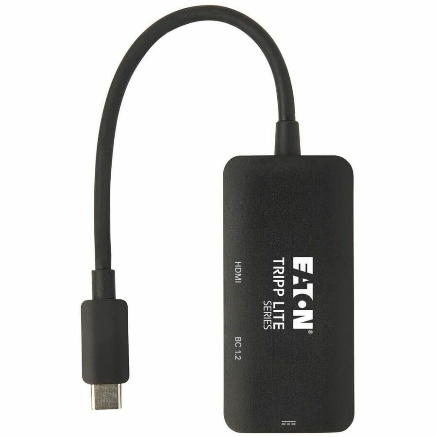 Tripp Lite by Eaton USB-C Multiport Adapter - HDMI 4K 60 Hz, 4:4:4, HDR, USB 3.x (5Gbps) Hub Ports, 100W PD Charging, Black U444-06N-H4UBC2