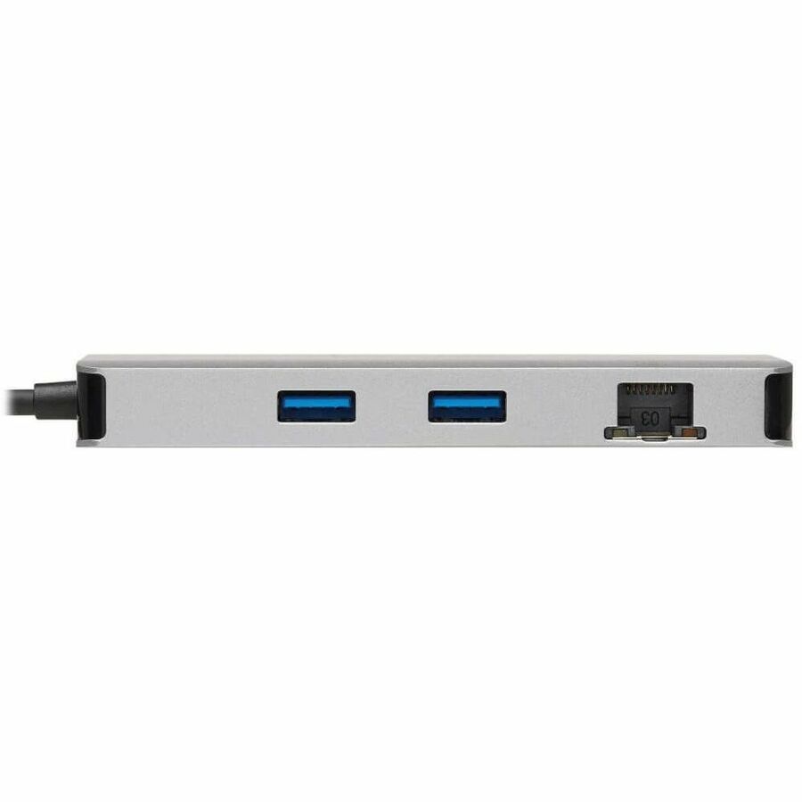 Tripp Lite by Eaton USB-C Dock, Dual Display - 4K 60 Hz HDMI, USB 3.x (5Gbps) Hub Ports, GbE, Memory Card, 100W PD Charging, Gray U442-DOCK8G-GG