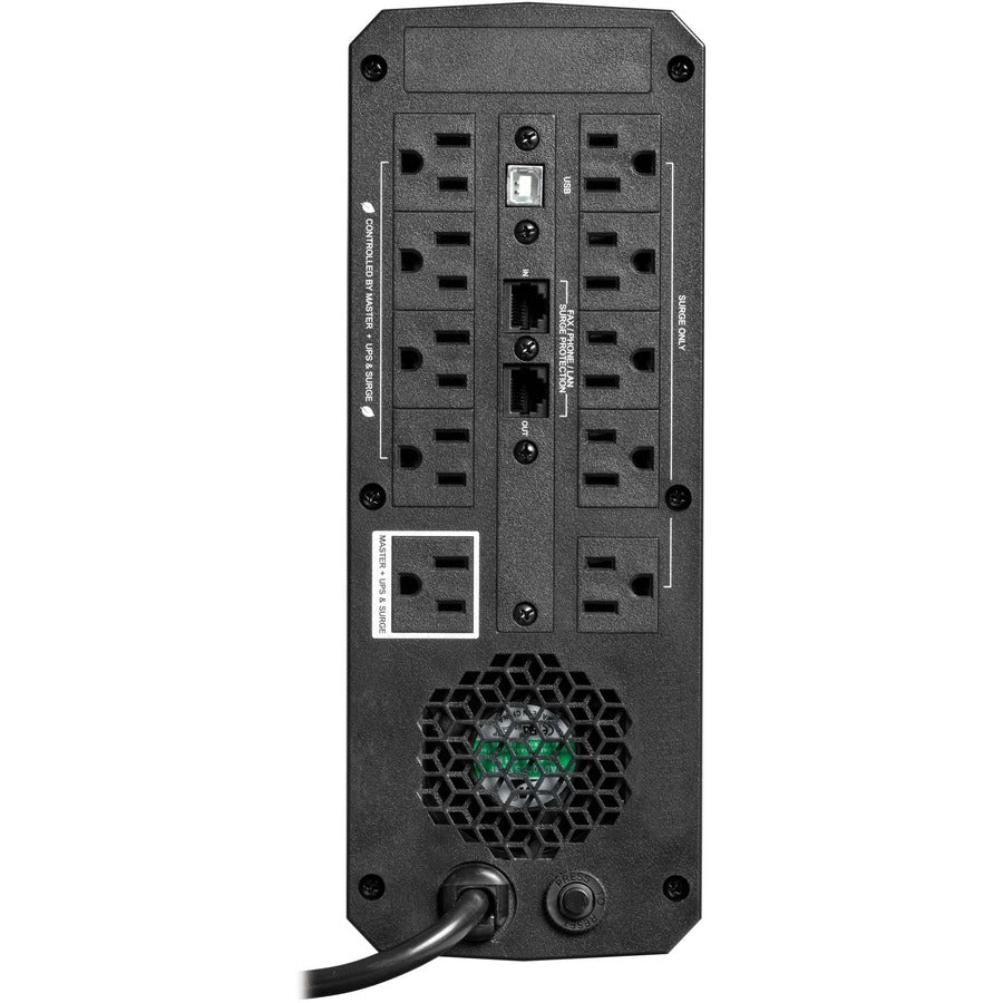 Tripp Lite by Eaton 1200VA 720W 120V Pure Sine Wave Gaming UPS Battery Backup - LCD, AVR, RGB LEDs, USB Charging, Power Saving SMART1200PSGLCD
