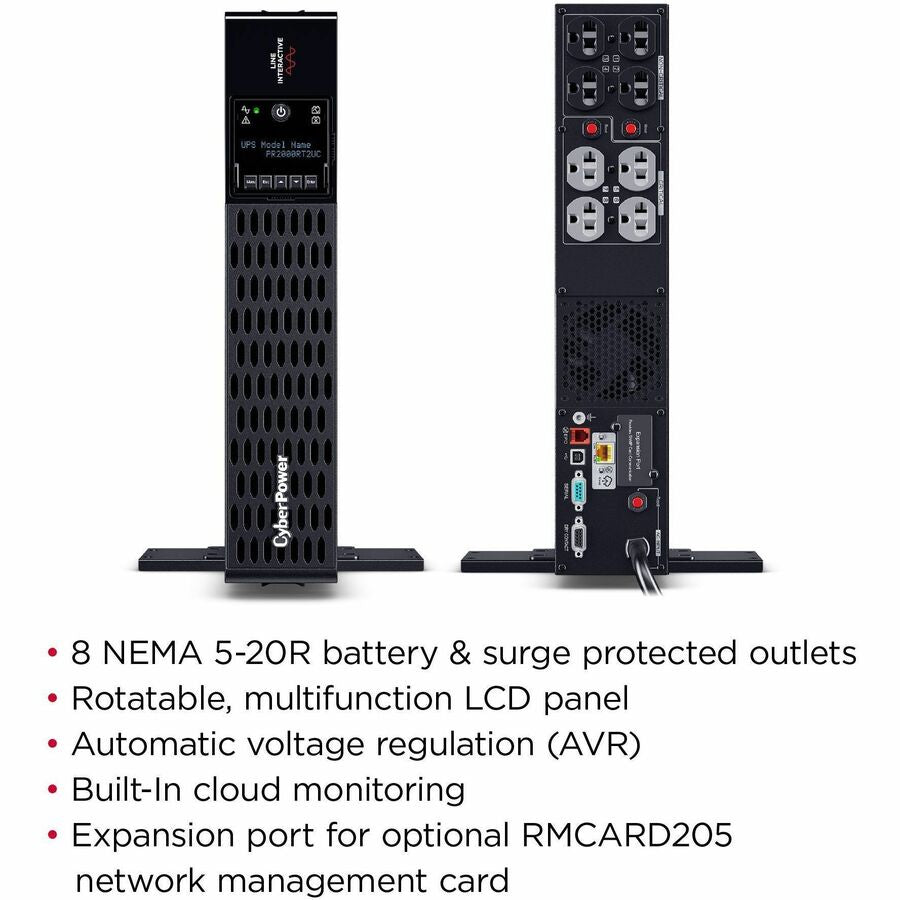 CyberPower PR2000RT2UC New Smart App Sinewave UPS Systems PR2000RT2UC