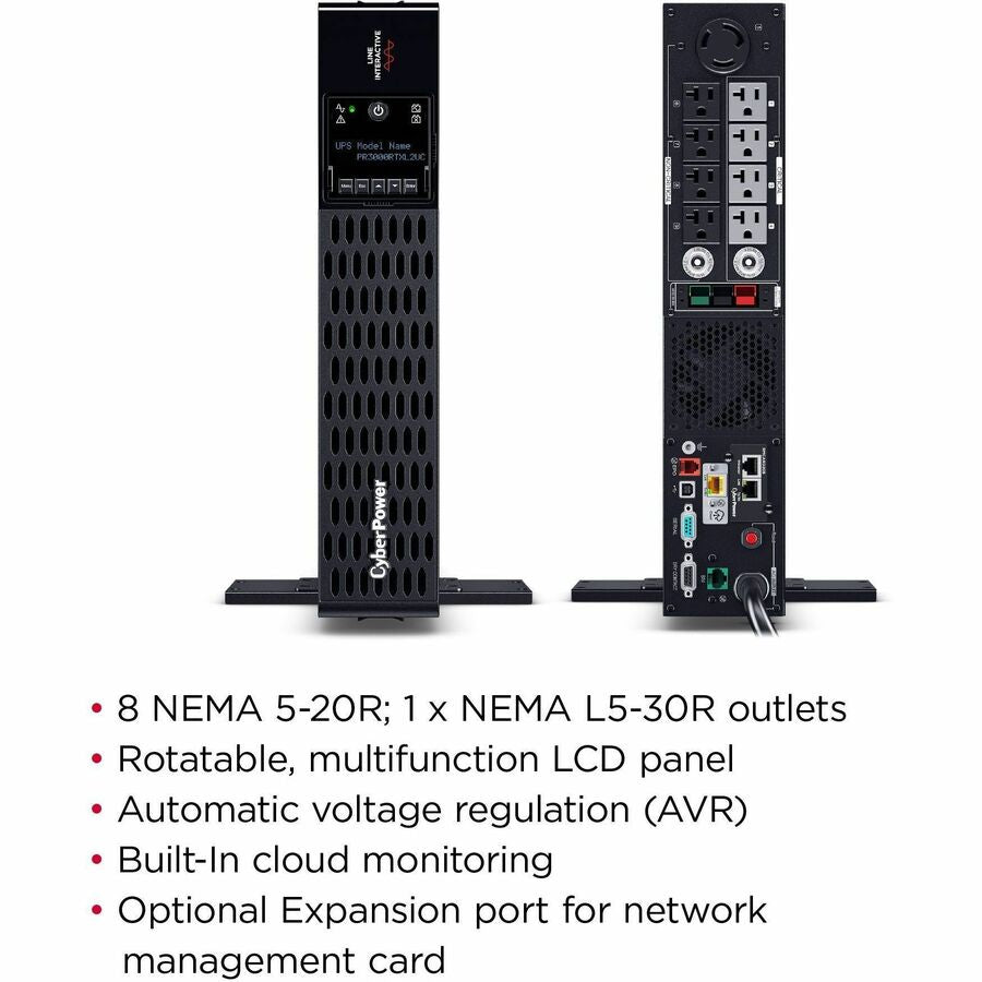 CyberPower PR3000RTXL2UC New Smart App Sinewave UPS Systems PR3000RTXL2UC