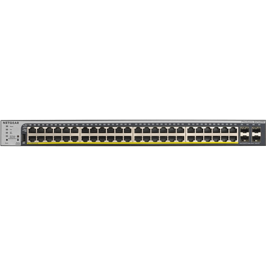 Netgear Gigabit PoE+ Smart Switches with Remote/Cloud Management GS752TPP-300NAS