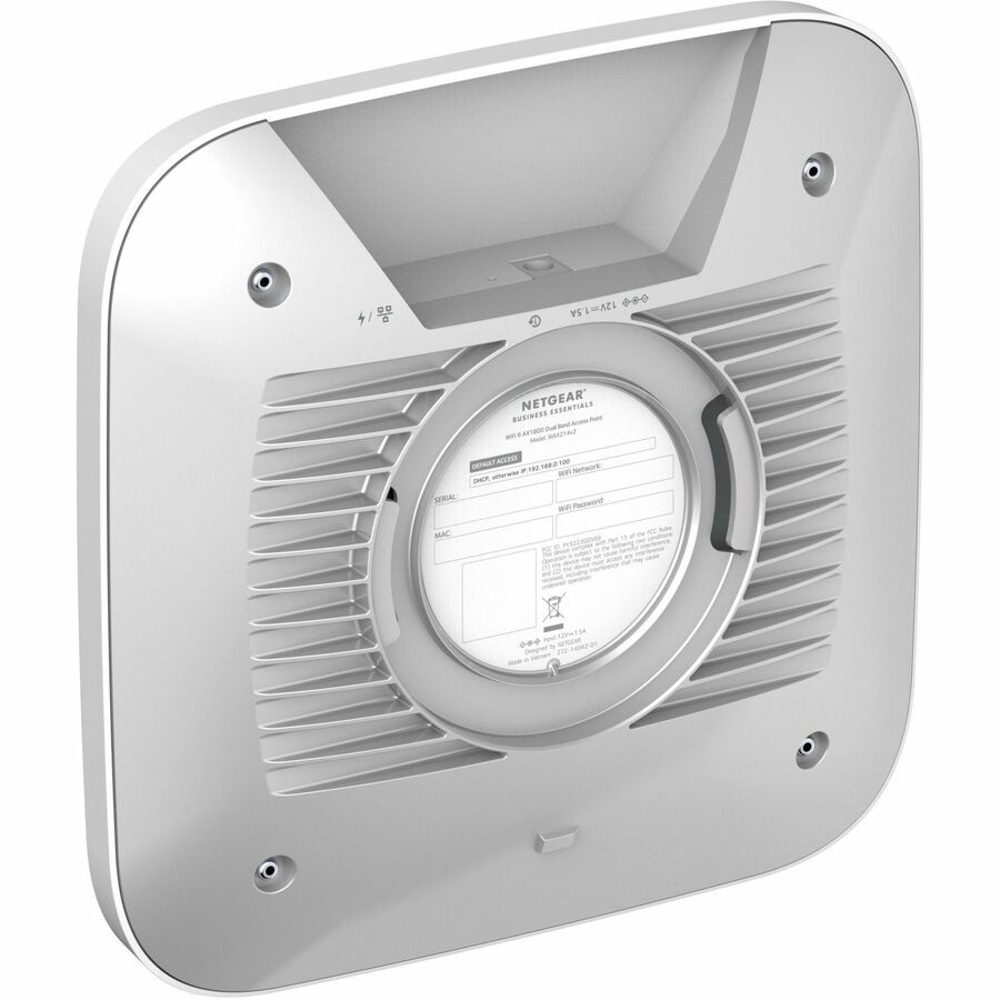 Netgear WAX214v2 Dual Band IEEE 802.11 a/b/g/n/ac/ax/e 1.80 Gbit/s Wireless Access Point - Indoor WAX214-200NAS