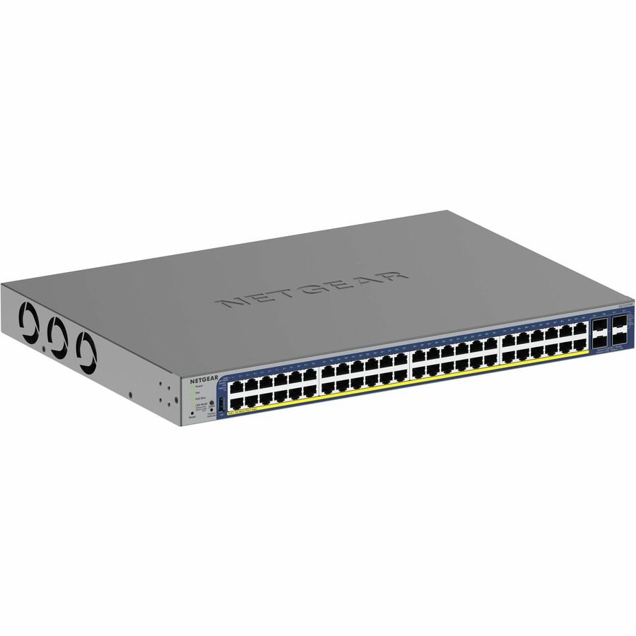 Netgear Gigabit PoE+ Smart Switches with 4 Dedicated 10G SFP+ Ports GS752TXP-300NAS