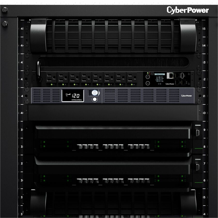 CyberPower OR700LCDRM1U Smart App LCD UPS Systems OR700LCDRM1U