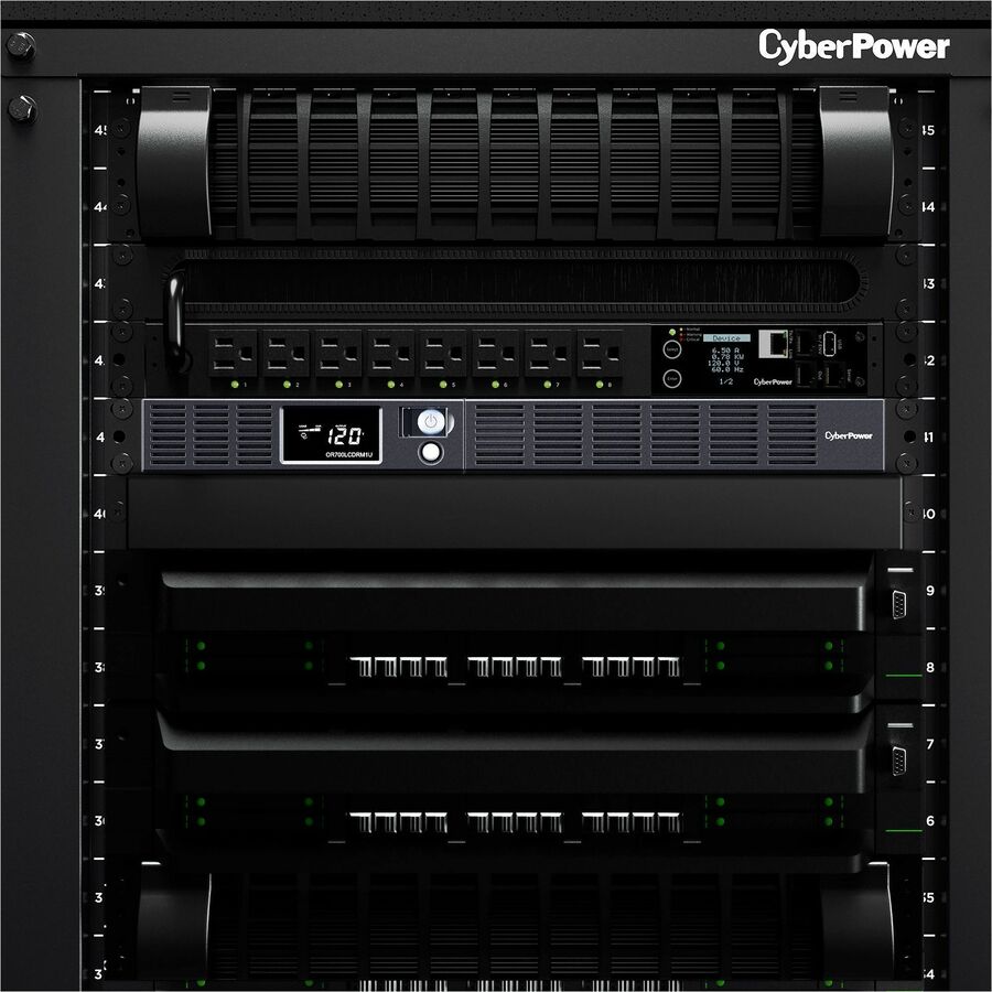 CyberPower OR700LCDRM1U Smart App LCD UPS Systems OR700LCDRM1U