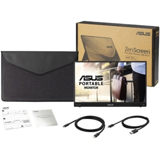 Asus ZenScreen MB16ACV 16" Class LCD Monitor - 16:9 - Silver MB16ACV