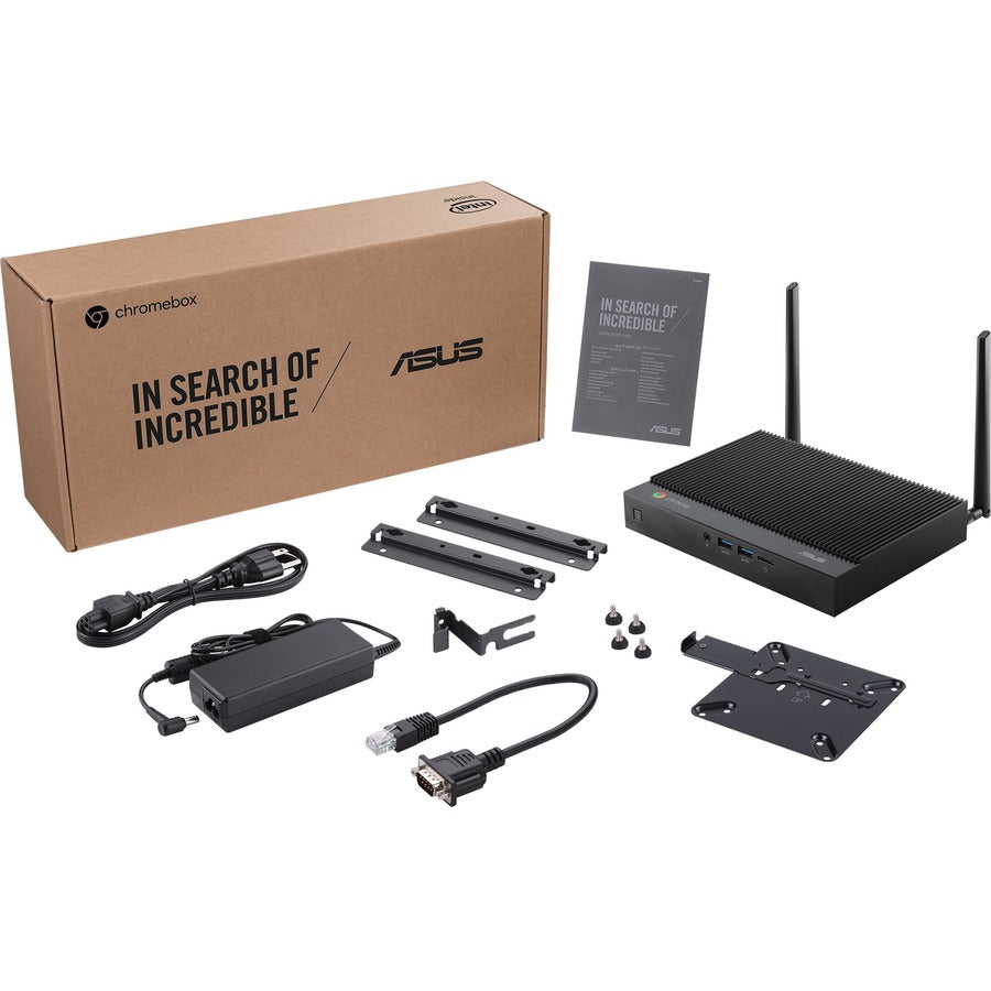 Asus Chromebox 4 CHROMEBOX4-FC017U Chromebox - Intel Celeron 5205U 1.90 GHz - 4 GB RAM DDR4 SDRAM - 32 GB Flash Memory Capacity - Mini PC - Gun Metal CHROMEBOX4-FC017U