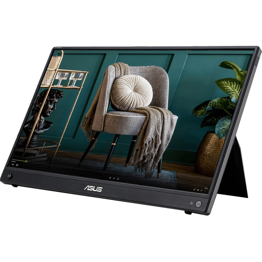 Asus ZenScreen GO MB16AWP 16" Class Full HD LCD Monitor - 16:9 - Gun Metal Black MB16AWP