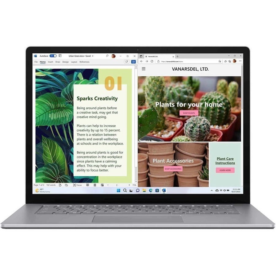 Microsoft Surface Laptop 5 15" Touchscreen Notebook - 2496 x 1664 - Intel Core i7 12th Gen i7-1265U - Intel Evo Platform - 16 GB Total RAM - 256 GB SSD - Platinum RI9-00001