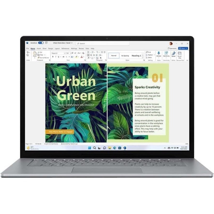 Microsoft Surface Laptop 5 15" Touchscreen Notebook - 2496 x 1664 - Intel Core i7 12th Gen i7-1265U - Intel Evo Platform - 16 GB Total RAM - 256 GB SSD - Platinum RI9-00001
