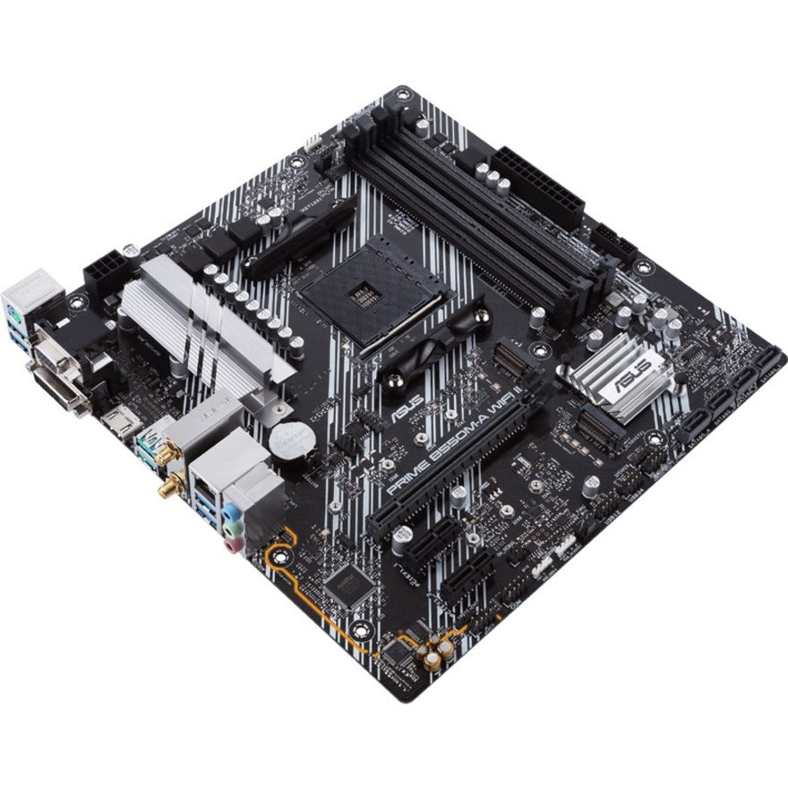 Asus Prime B550M-A WIFI II Desktop Motherboard - AMD B550 Chipset - Socket AM4 - Micro ATX PRIME B550M-A WIFI II