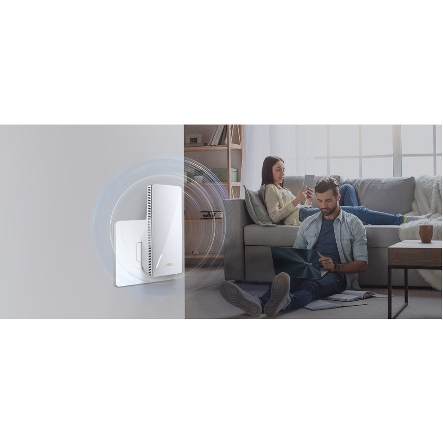 Asus RP-AX58 Dual Band IEEE 802.11ax 2.93 Gbit/s Wireless Range Extender RP-AX58