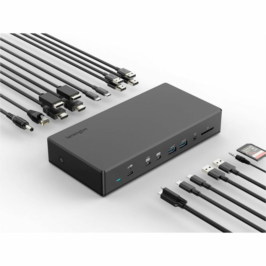Kensington SD4880P USB-C 10Gbps Quad Video 17-in-1 Driverless Dock K34113NA