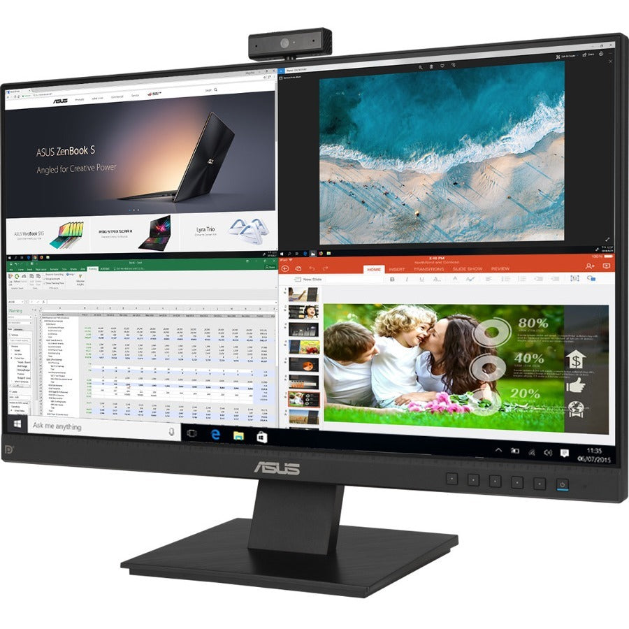 Asus BE24EQK 24" Class Webcam Full HD LCD Monitor - 16:9 - Black BE24EQK