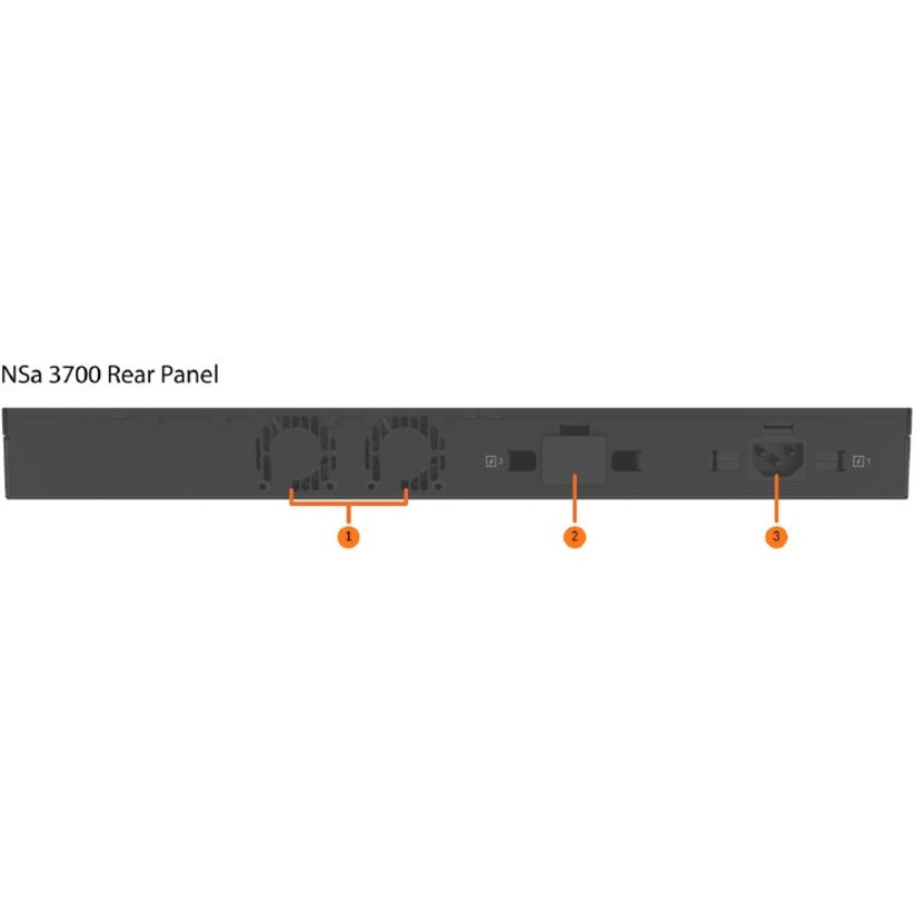 SonicWall NSA 3700 Network Security/Firewall Appliance 02-SSC-4326