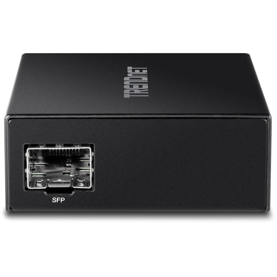 TRENDnet 1000BASE-T to SFP Fiber Media Converter; Gigabit Ethernet to SFP Media Converter; 4Gbps Switching Capactiy; TFC-GSFP TFC-GSFP