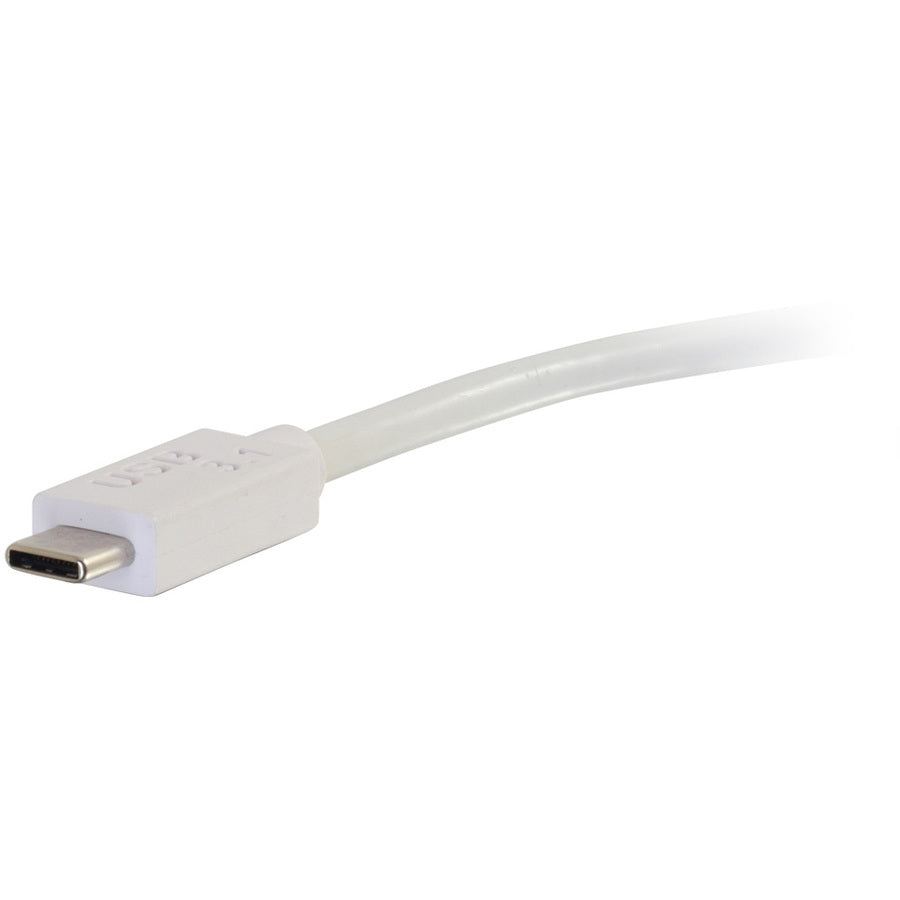 C2G USB C to DisplayPort Adapter Converter 4K 30Hz - White TAA 29481