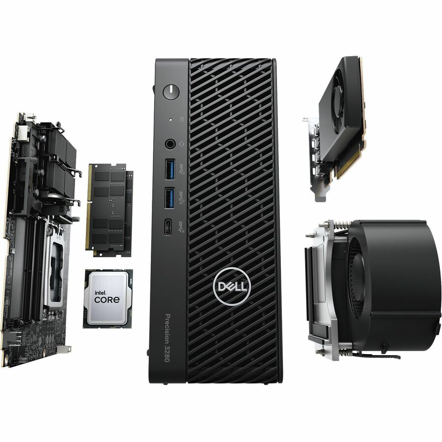 Dell Precision 3000 3280 Workstation - Intel Core i5 14th Gen i5-14500 - vPro Technology - 16 GB - 512 GB SSD - Compact - Black 5PTCP