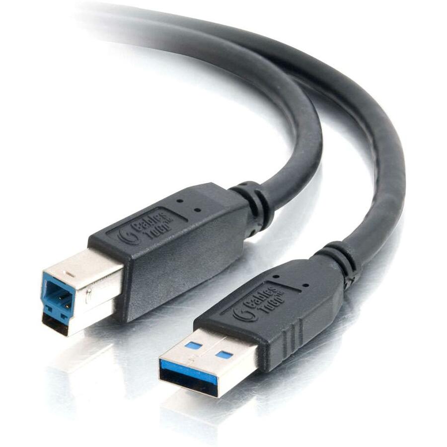 C2G 6.6ft USB A to USB B Cable - USB A to B Cable - USB 3.0 - Black - M/M 54174