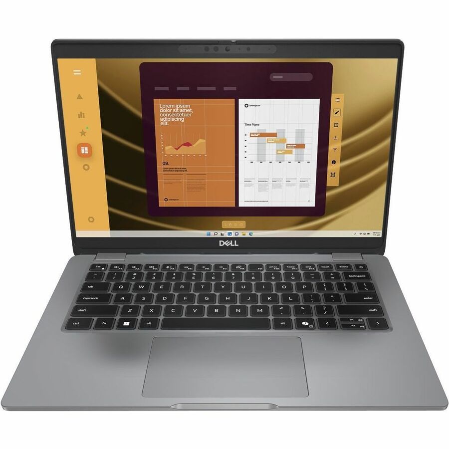 Dell Latitude 5000 5350 13.3" Touchscreen Notebook - Full HD - Intel Core Ultra 7 165U - vPro Technology - 16 GB - 256 GB SSD - Gray 5XCJ8