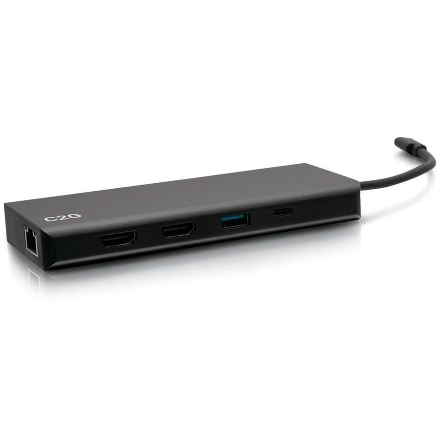 C2G USB C Dual Monitor Laptop Docking Station - HDMI, Ethernet, USB - 60W Power Delivery C2G54488