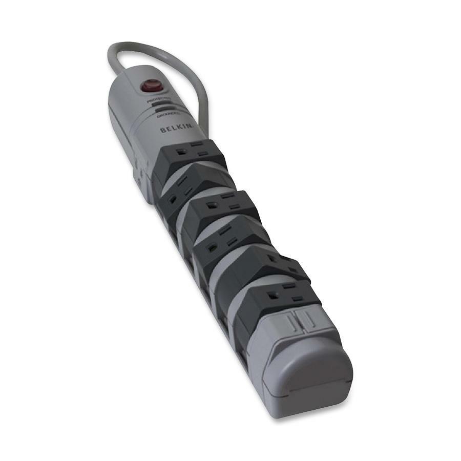 Belkin Pivot-Plug Surge Protectors 8-Outlet - 6 foot Cable - 1800 Joules BP10820006
