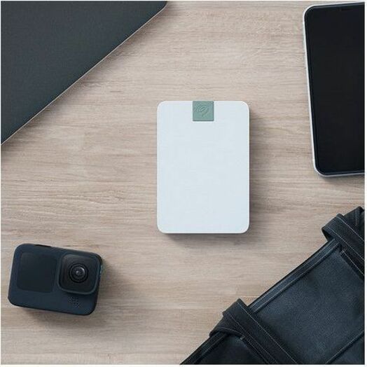 Seagate Ultra Touch STMA2000400 2 TB Portable Hard Drive - 3.5" External - Cloud White STMA2000400