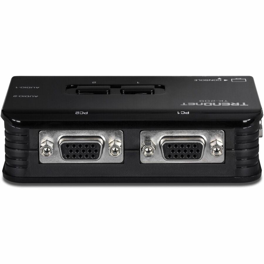 TRENDnet 2-Port USB KVM Switch and Cable Kit with Audio, Manage Two PCs, USB 1.1, Hot-Plug, Auto-Scan, Hot-Keys, Windows & Linux Compliant, TK-209K TK-209K