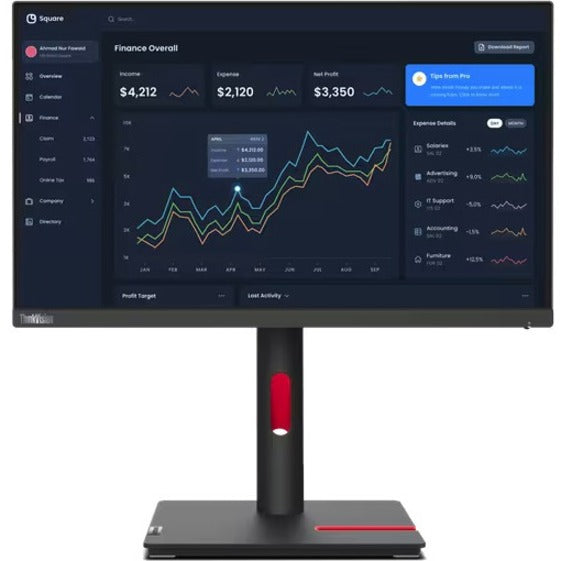 Lenovo ThinkVision T22i-30 21.5" Full HD WLED LCD Monitor - 16:9 - Raven Black 63B0MAT6US