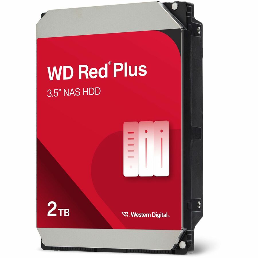 WD Red Plus WD20EFPX 2 TB Hard Drive - 3.5" Internal - SATA (SATA/600) WD20EFPX