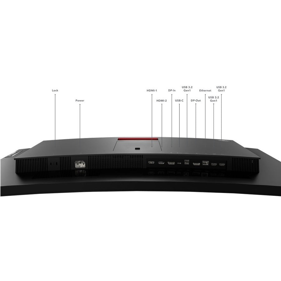 Lenovo ThinkVision P34W-20 34" Class UW-QHD Curved Screen LCD Monitor - 21:9 - Raven Black 62DCRAR3US